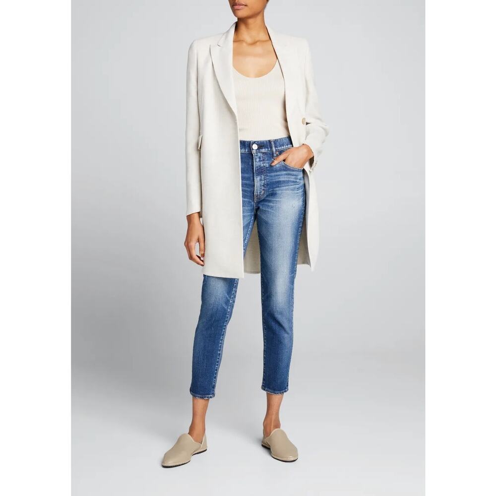 MOUSSY Tamworth High Waist Skinny Jeans In Dark Blue Size 24 Japanese Denim